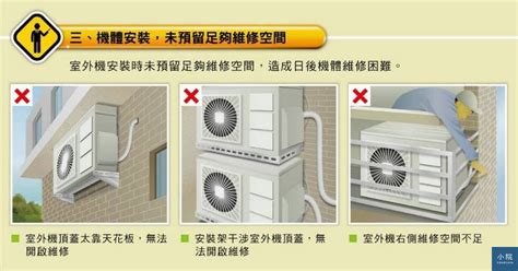 室外機維修空間|附件 分離式空調機建議安裝與維修空間規劃設計說明 附件 2